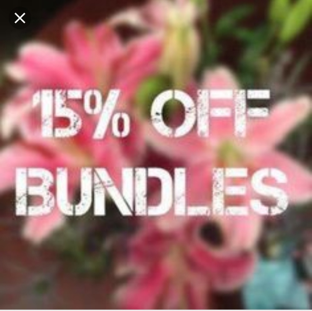 Bundles of 3 or more!